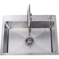 Lendo Online Spoelbak 59x44 cm RVS met Kraan & Dispenser