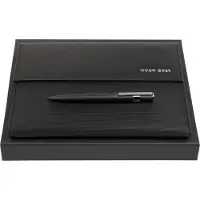HUGO BOSS Schrijfmappen Writing Set Black Zwart