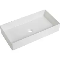 Guido Gusto Wastafel Vincenza 70x36x13cm glans wit