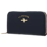 U.S. POLO ASSN. Portemonnee Stanford Zip Around Wallet Navy Donkerblauw
