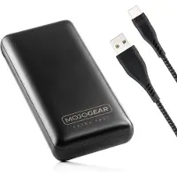 MOJOGEAR MINI XL 20.000 mAh EXTRA FAST powerbank met USB-C naar USB kabel Extra Sterk 1,5m