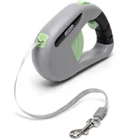 Nobleza Hondenriem - Rollijn - Lengte verstelbaar - Automatische rollijn - 3 meter - Voor honden tot 50 kg - Grijs / groen