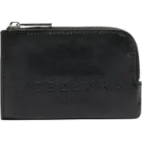 Liebeskind berlin Leren Kaarthoes Elvira Paper Touch Crinkle Lena Purse Black Zwart