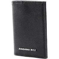 Mandarina Duck Leren Kaarthoes Mellow Urban Card Case Nero Zwart