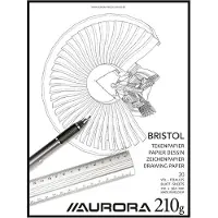 Aurora Tekenblok - Bristol - Glad Tekenpapier - 270x360mm - 210g - 20 Vel