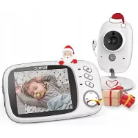 Boifun VB603 Video Babyfoon - Babyfoon met Camera - 3,2 inch scherm - Nachtzicht - 2-Weg Gesprek - Temperatuur - VOX