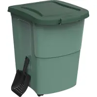 Rotho mypet food container + schep 38l groen