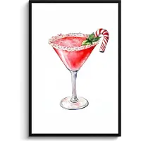 PosterMonkey Poster in lijst - Fotolijst 80x120 cm - Posters - Cocktail - Drank - Winter - Kunst - Posterlijst zwart - Decoratie - Wanddecoratie woonkamer - Muurdecoratie slaapkamer