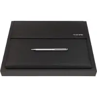 HUGO BOSS Schrijfmappen Pinstripe Writing Set Black Zwart