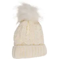 Out of the blue - muts - beanie - damesmuts gevoerd - winter - offwhite