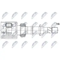 NTY NPW-NS-095 Aandrijfas