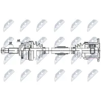 NTY NPW-NS-161 Aandrijfas
