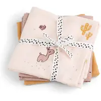 Done by Deer Hydrofiele Doek - 3-pack - 70x70 cm - Tulp Powder - - OneSize - Hydrofiele Doeken