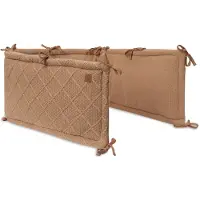 Jollein Boxbumper 180x30cm Check Knit Biscuit