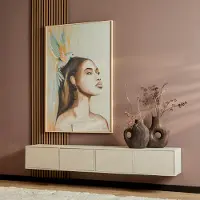 Starfurn Zwevend tv meubel vision sand | 200 cm - 200 x x 35