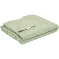 Little Dutch Deken Wieg Pure Sage Gebreid 70x100