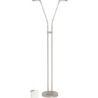 Highlight Design leeslamp Palma nikkel Ø 25cm dubbel