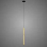 Estiluz Flow Hanglamp 51 cm | Satin Gold | Black