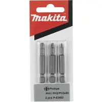 Makita Schroefbitset PH1/2/3X50mm 1/4 - P-53403