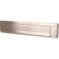 Oxloc Briefplaat RVS-Mat 350X73mm - Model Ude