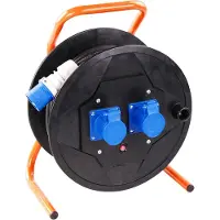 Connectra Kabelhaspel KSR Pro CEE 25m - 3 G 1.5 mm² 2 x CEE contactdoos 16A - 47.048.05