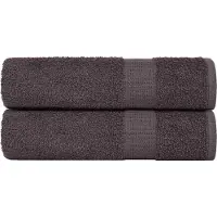 vidaXL Badhanddoeken FROGN 2 st 100x150 cm 360 g/m² antraciet