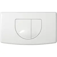 Plieger Main Bedieningspaneel – Bedieningspaneel Toilet – 2 knoppen – Bedieningspaneel Wit