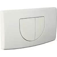 Plieger Spring bedieningsplaat - frontbediening - dubbele spoeltechniek - wit