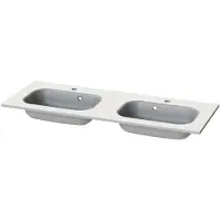 Tiger Wastafel s-line oval 120 cm mat wit
