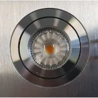 Sanimex Inbouw spotlamp 92x73 mm inclusief armatuur en gu10 4 watt aluminium geborsteld