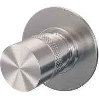 Brauer Inbouwstopkraan brushed edition rond geborsteld rvs