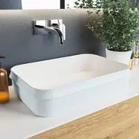 Mondiaz arvo waskom solid surface 55 cm kleur clay /talc