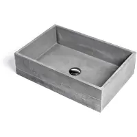 Urbi et Orbi Opzet wastafel in vivo beton 60x39x16 cm bruin beige