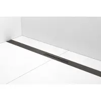 Easy drain Douchegoot r-line clean 100 cm brushed black chrome