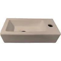 Best design Fontein morrano 37x18x9 cm rechts mat khaki