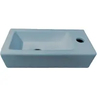 Best design Fontein morrano 37x18x9 cm rechts mat lichtblauw