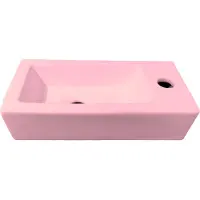 Best design Fontein morrano 37x18x9 cm rechts mat roze