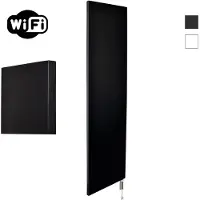 Sanicare Radiator denso met wifi 180x40 cm mat zwart met thermostaat wit rechtsonder