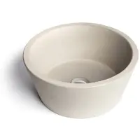 Urbi et Orbi Opzet wastafel circum beton 38x18 cm medium grijs