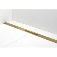 Easy drain Douchegoot R-Line Clean 100cm Brushed Brass