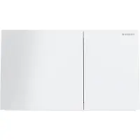 Geberit Sigma70 hoekig bedieningspaneel glanzend wit voor Sigma UP320 of UP720 inbouwreservoir