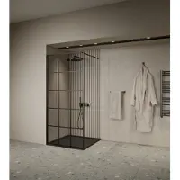 Boss & Wessing Inloopdouche | bws | oganto 2 | 90x200 cm | 8 mm | zwart