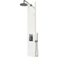 Brauer Thermostatisch Douchepaneel Chrome Edition Calacatta Gold Set 01