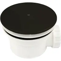 Xenz luxe douchebakafvoer 90mm zwart mat