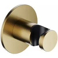 Hotbath ACE handdouchehouder messing geborsteld PVD