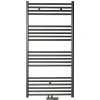 Boss & Wessing Tweedekans - handdoek radiator bws cory 120x60 cm 414 watt midden en zijaansluiting gunmetal