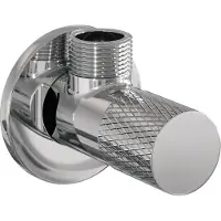 Brauer Hoekstopkraan chrome carving edition compleet met slang chroom