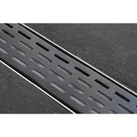 Easy drain Rooster tbv Douchegoot Fixt-1 Black 100cm