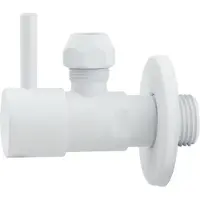 Best design Hoekstopkraan White-Solara 1/2"x 3/8" 10mm Knel Mat Wit