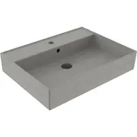 Sanilux Wastafel edge keramiek 60 1 kraangat warm beton